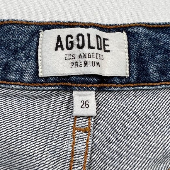 AGOLDE Riley High Rise Straight Crop Jeans in Veto Size 26 - Picture 7 of 14
